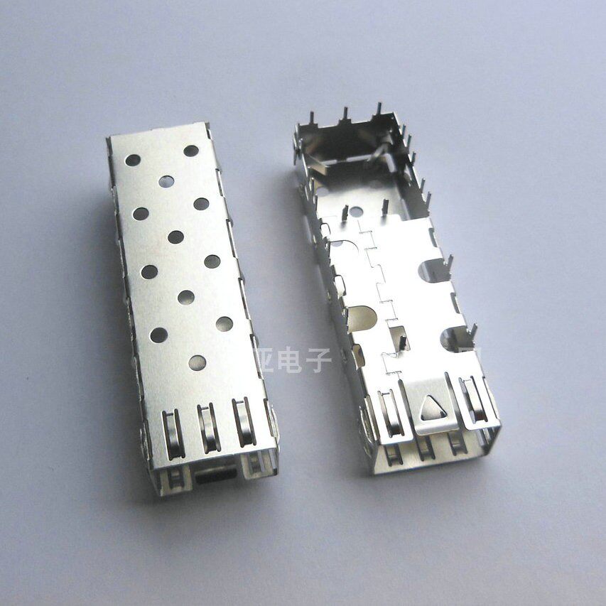 Shell 1x1 SFP 1x1 SHELL-2B 光纤模块屏蔽机架 金属外壳套罩笼46012-000001