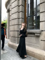 小君君布兰妮 Толстовка, весеннее платье, длинная юбка, крой «рыбий хвост»