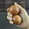 Eyes Hainan Huanghua pear fitness ball with material tiger skin pattern mahogany handball incense yellow sandalwood Handball Handball handlebar