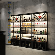 Wine rack rack wine cabinet display rack commercial beer bar bar industrial wind fall art wine cabinet