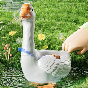 潮汕狮头鹅按压水枪儿童整蛊玩具喷水枪