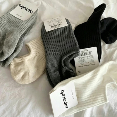 新疆棉袜子女春夏季超薄款防臭浅口船袜女透气网眼隐形袜防滑短袜