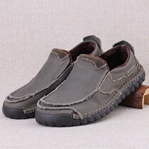 Old Beijing cloth shoes mens second cotton shoes plus velvet a pedal warm mens casual shoes deodorant beef tendon canvas shoes men