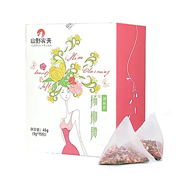 【杨柳腰】玫瑰荷叶花茶三角包