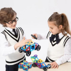 孚科思磁力片儿童益智玩具智力动脑磁铁男孩多功能磁性拼装积木A