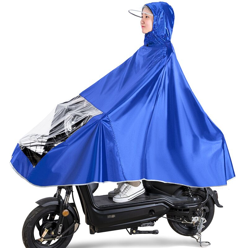 雨衣电动摩托电瓶车男女夏季加大加厚骑行单人长款全身防暴雨雨披