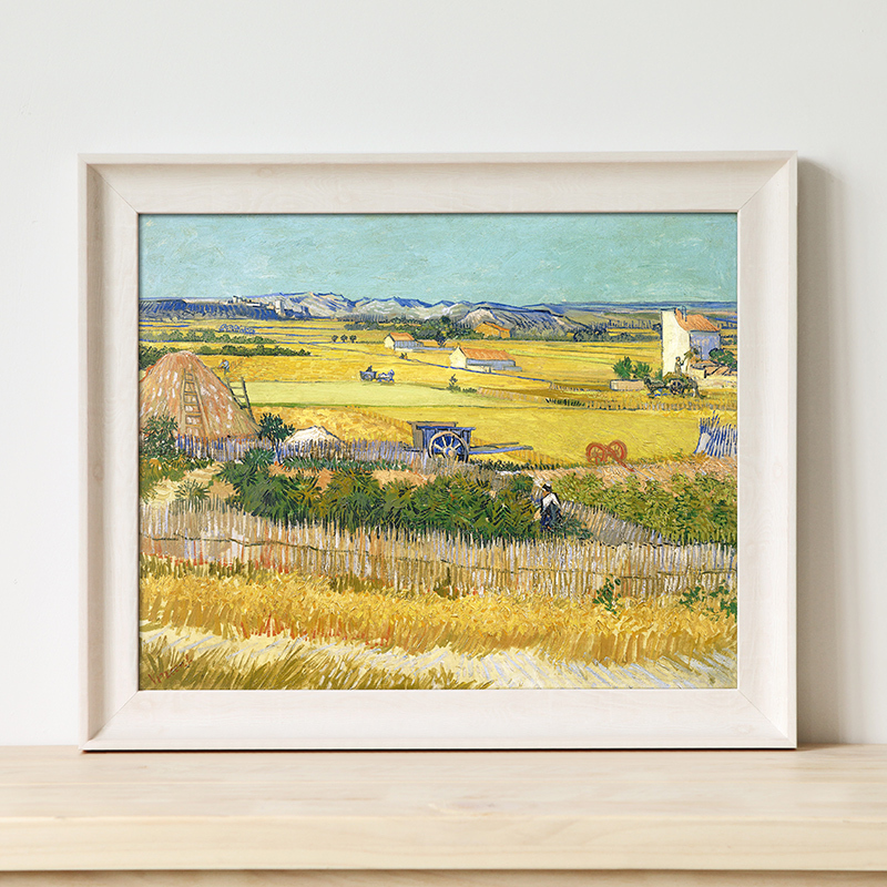 Wall Frog Van Gogh Harvest Oil Painting American-Style Living Room Decorative Painting Modern Minimalist Dining Room Hanging Painting Study Wall Painting Entrance Painting Wall Frog Van Gogh Harvest Oil Painting American-Style Living Room Decorative Painting Modern Minimalist Dining Room Hanging Painting Study Wall Painting Entrance Painting