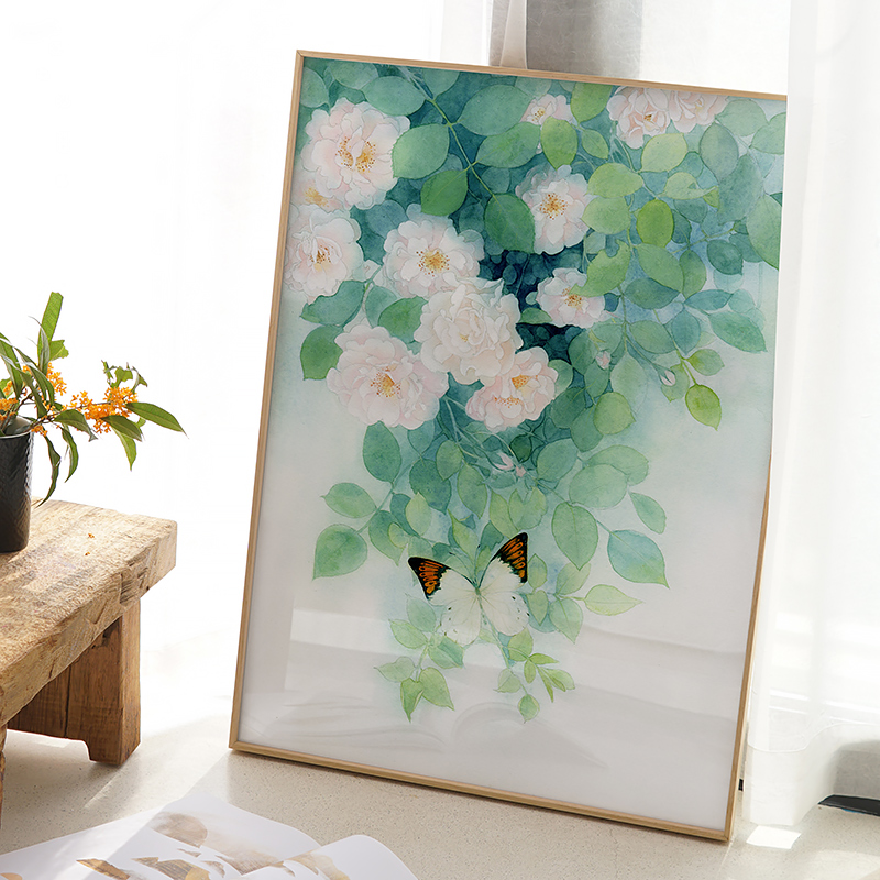 Wall Frog Japanese Living Room Sofa Background Wall Decorates Nordic Wind Fresh Bedroom Bed Tower Painting