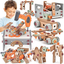 Tool box childrens toys electric screwdriver repair assembly electric drill set puzzle boy assembly play house