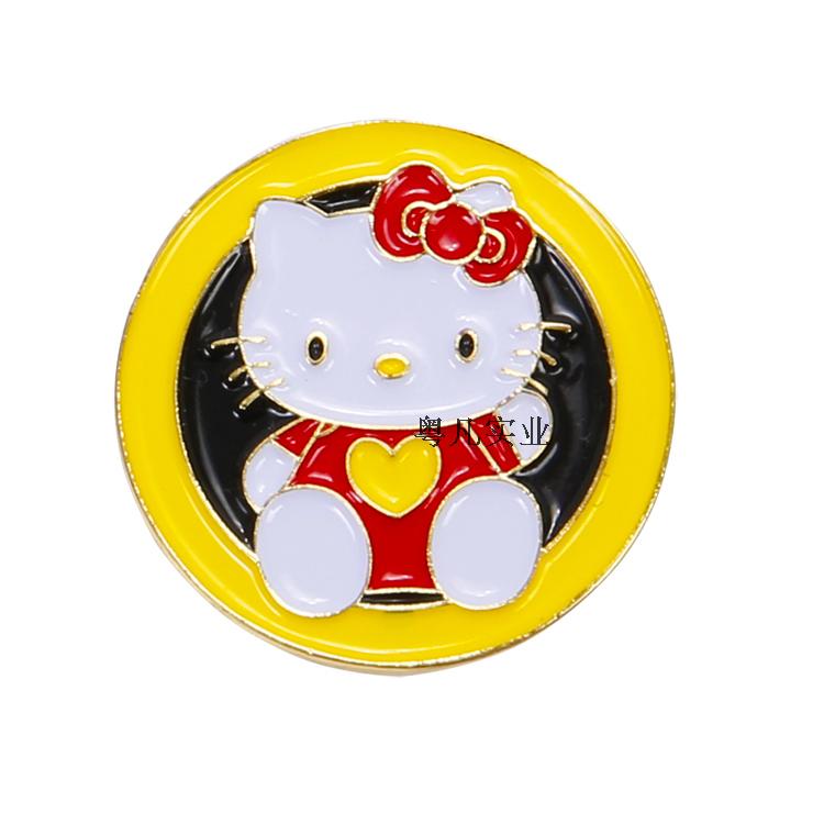 Factory direct sales golf hat with red Kity cat sphere marked marker quantity of large discount manufacturer hair