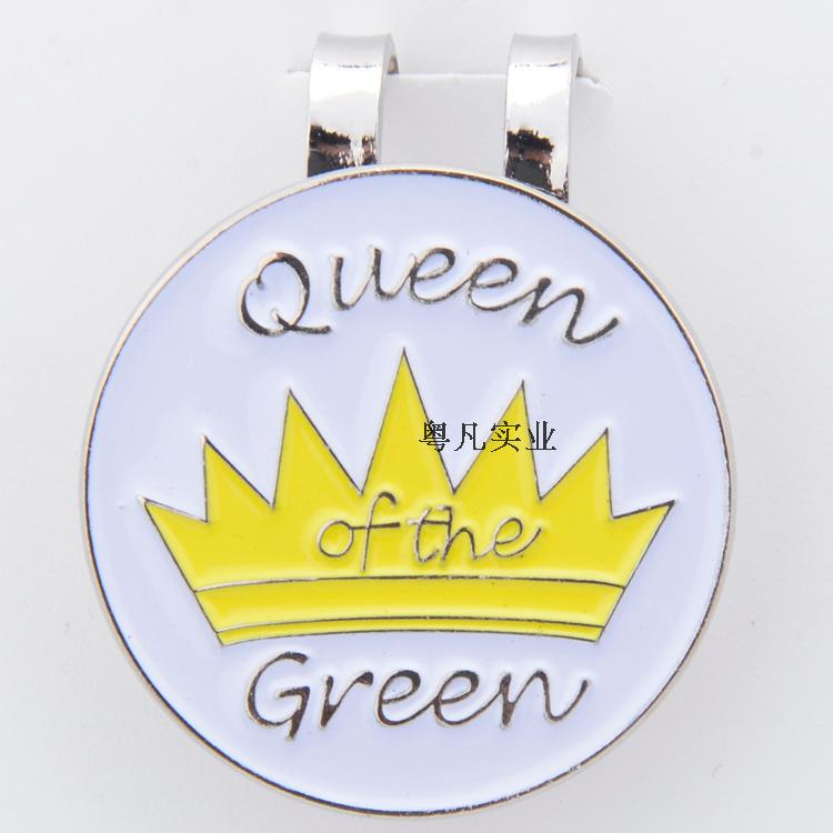 Factory self-supplied golf cap clip crown cap clip white yellow golf mark marker customizable amount of offer-Taobao