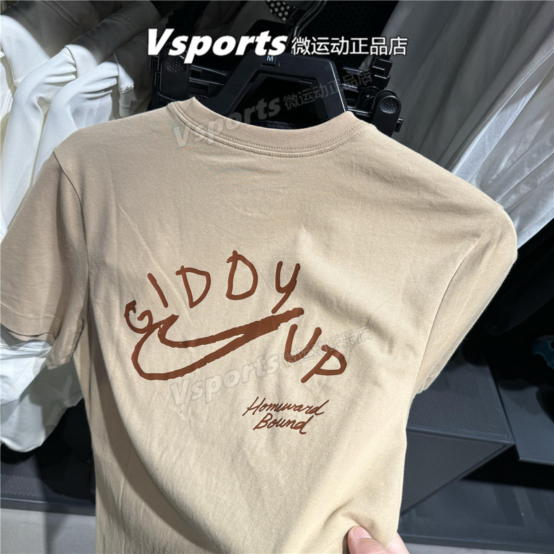 Authentic Nike Short-Sleeve Men's 2025 Summer New Training Comfortable Crew Neck Sports Running T-Shirt Hj3663