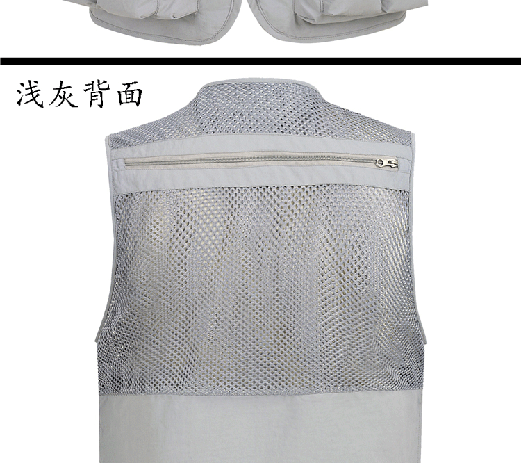 Mùa hè mỏng phần lưới vest nam khô nhanh giản dị nhiều túi nam nhiếp ảnh vest vest vest cộng với phân bón để tăng - Dệt kim Vest vest công sở nam