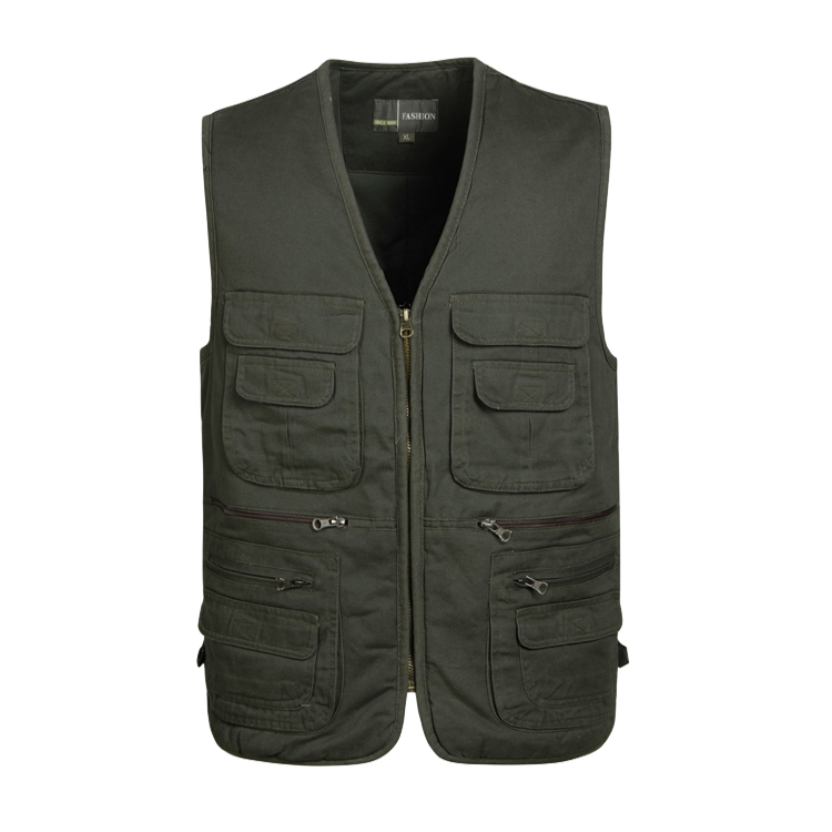 Vest trung niên nam mùa thu và mùa đông mới bố tải dày cỡ lớn xuống cotton nam vest vest trung niên áo khoác nam mùa hè