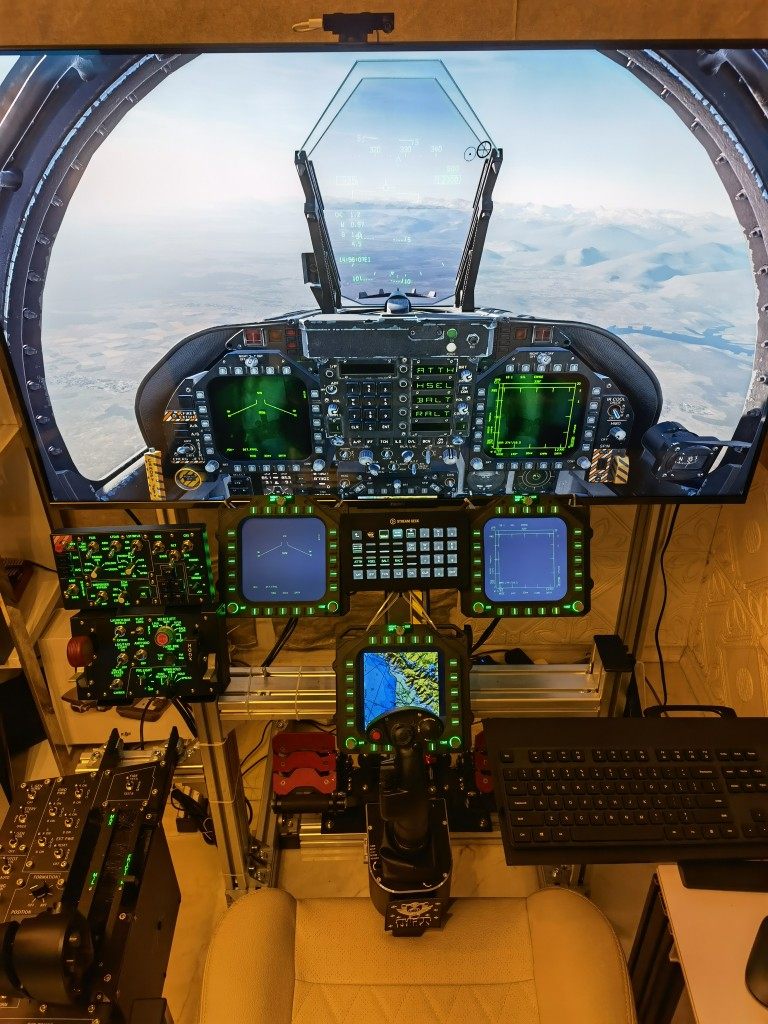 Dcs fighter aircraft aluminum profile bracket for flight simulators ...