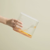 Плоховая бак прозрачная пластиковая кухонная пища, орехи, кофейные бобы, бак для домашнего зерна Расточка для хранения зерна