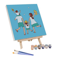 Childrens digital oil painting diy simple oil painting Small size hand-filled painting coloring hand-painted ins wind coloring painting