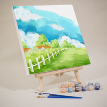 diy digital oil painting Childrens filling painting Small painting Decorative hand-painted coloring painting Self-painted coloring painting Handmade oil painting