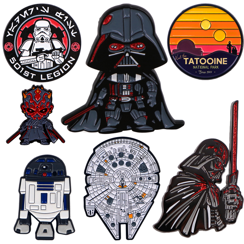 Star Wars Merchandise Brooch Cartoon Anime Badge Backpack Pendant Gift for Friends Bounty Hunter Boba