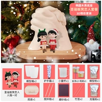 Набор для любителей рождественской скамейки [модель на деревянной основе]