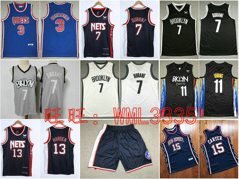 Basketball tennis dress shorts 5 Kidd 7 Durant 11 Owen 13 Harden Wenscat sleeveless tank top stinging embroidery
