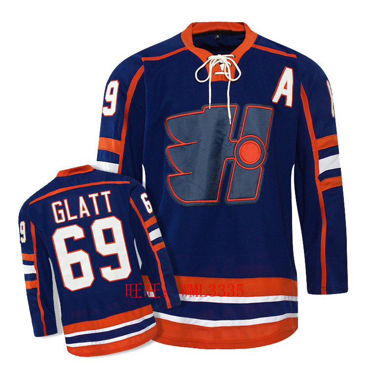 Movie Hockey Bad Boy Hockey Suits Halifax Highlanders 69 Glatt Goon Jerseys