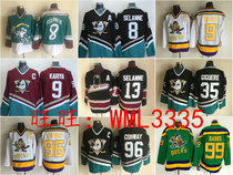 Anaheim Ducks giant duck retro ice hockey suit Teemu Selanne Paul Kariya Jersey