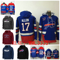 Buffalo Bills Kelly Allen White Hoodies Buffalo Bills Rugby Weater