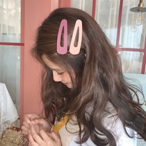 Bbclip ins Net red cute hair card large frosted hairclip banghai clip Korean simple side clip top clip headgear