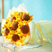 Creative birthday gift non-woven cloth handmade diy material bag sunflower fabric bouquet to girlfriend