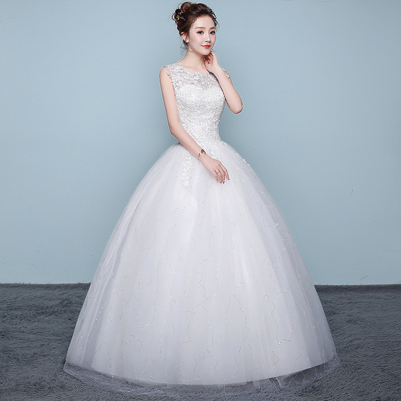 Wedding Dress 2019 New Bride Wedding Dress Word Shoulder