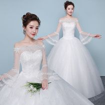 It is 068 wedding dresses 2022 new brides brief atmosphere dreamy and thin Chinese zigey wedding dress with a shoulder retro