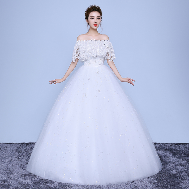  Custom+One white wedding dress  