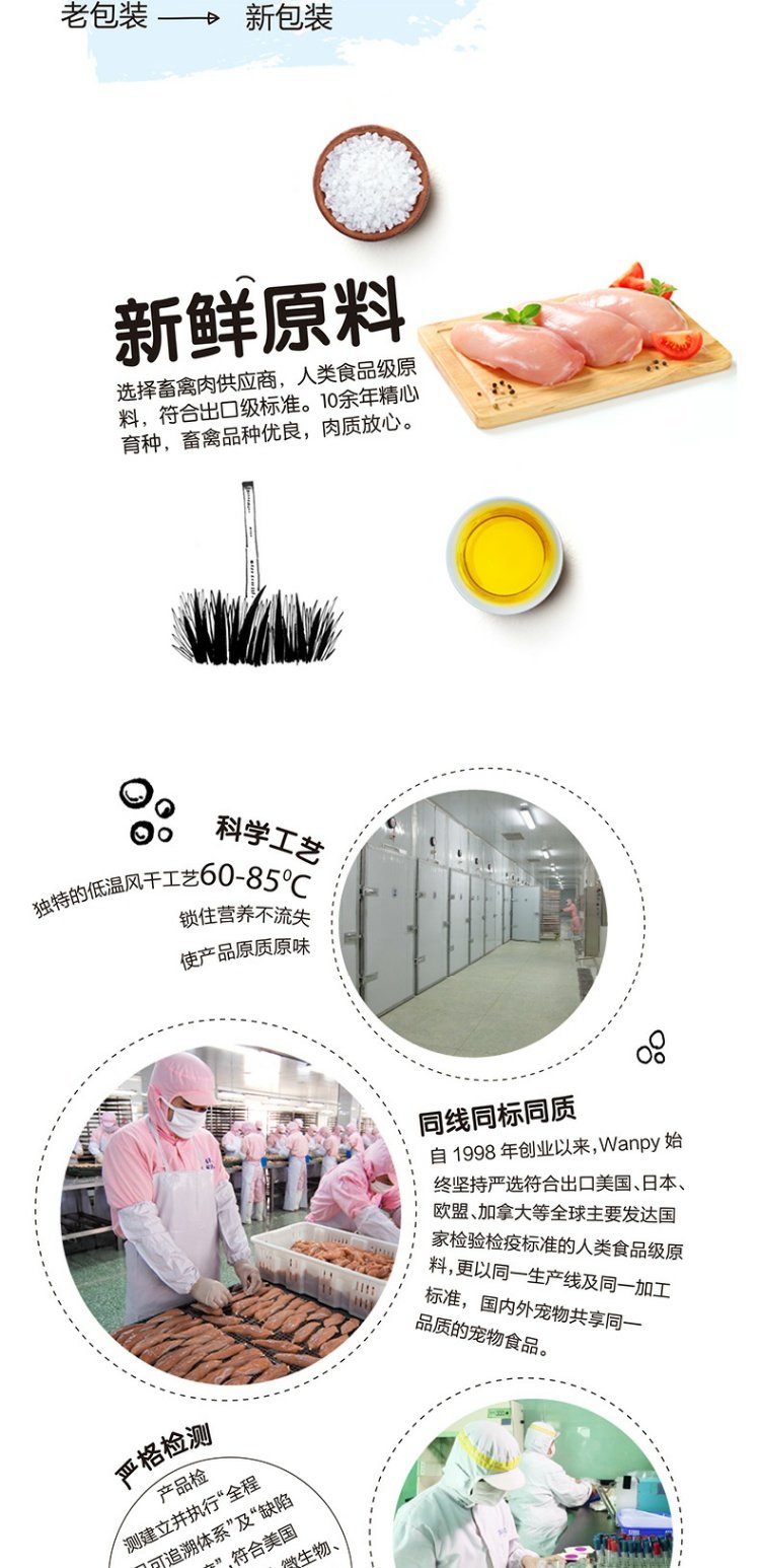 Chó nghịch ngợm Ăn vặt Sandwich Gà khô 400g Puppy Teddy Golden Hair VIP Satsuma Beauty Training Dog Reward Bánh cho chó ăn