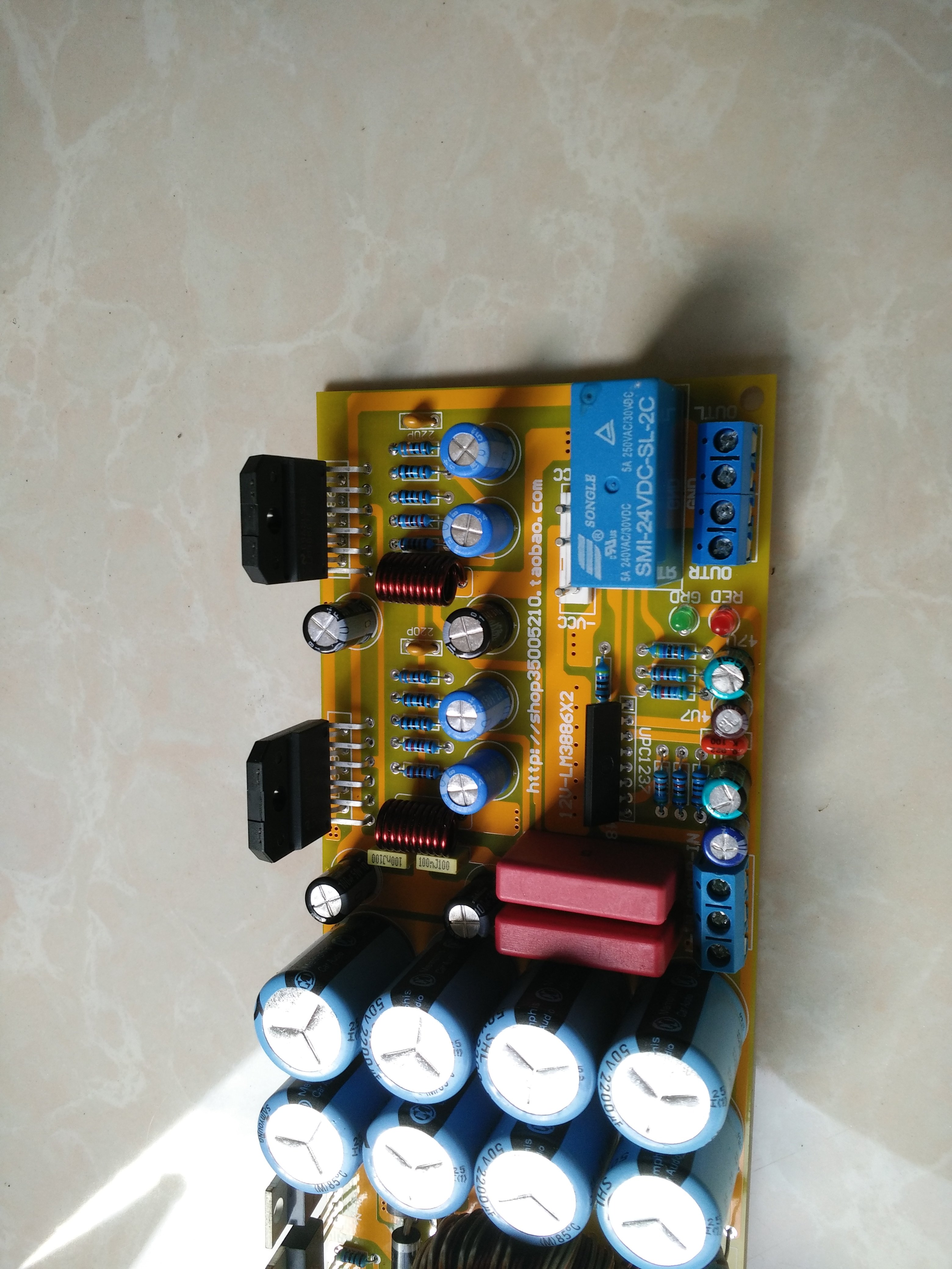 New DC 12V no debugging pure After-grade LM3886 stereo power amplifier board fever boutique