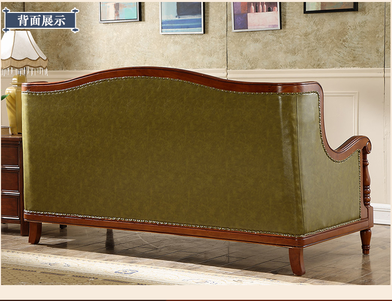 Ya Erfei ghế sofa da Mỹ nước Mỹ ba lớp đầu tiên của sofa da căn hộ nhỏ Pibu Kan Mi - Ghế sô pha ghế sopha
