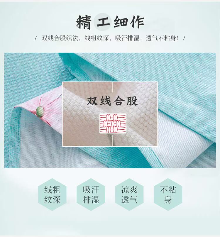 Manlinge tấm vải thô cũ một miếng bông dày gấp đôi vải bông 1,5 mét 1,8m2.0 giường ga nệm