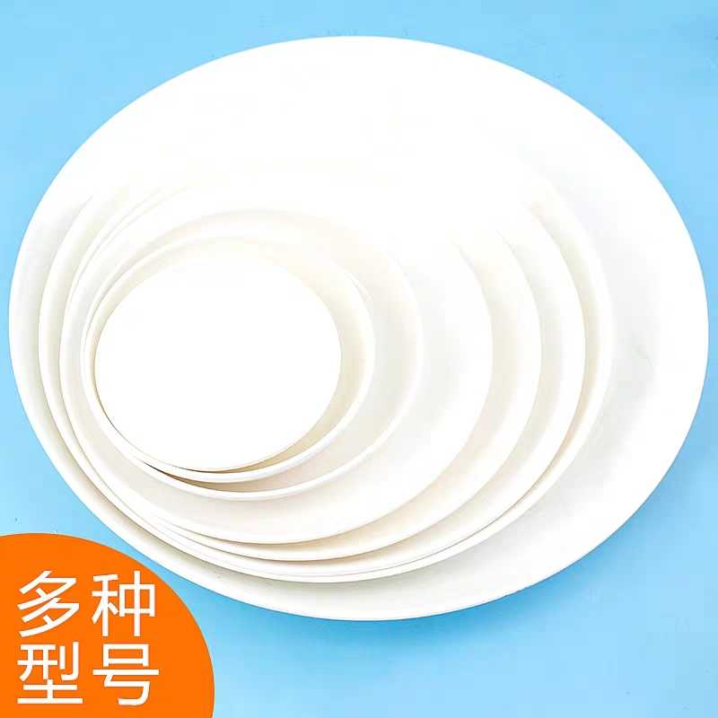 Imitation Ceramic Country Painting Palette Water Color Paint Small Saucer Plastic Melamine Ink Disc resin State Painted Disc