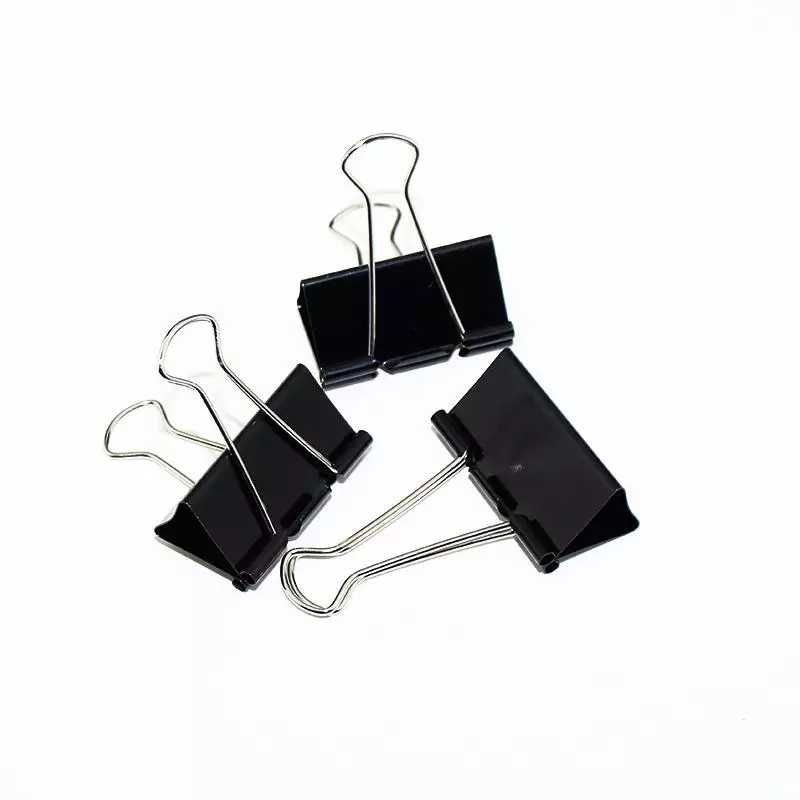 Able long tail clip drawing board clip 5 1 black dovetail clip student paper clip information fish tail clip note clip