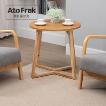 Modern minimalist small tea table Home living room bedside table Easy Nordic creative table Nordic balcony small table