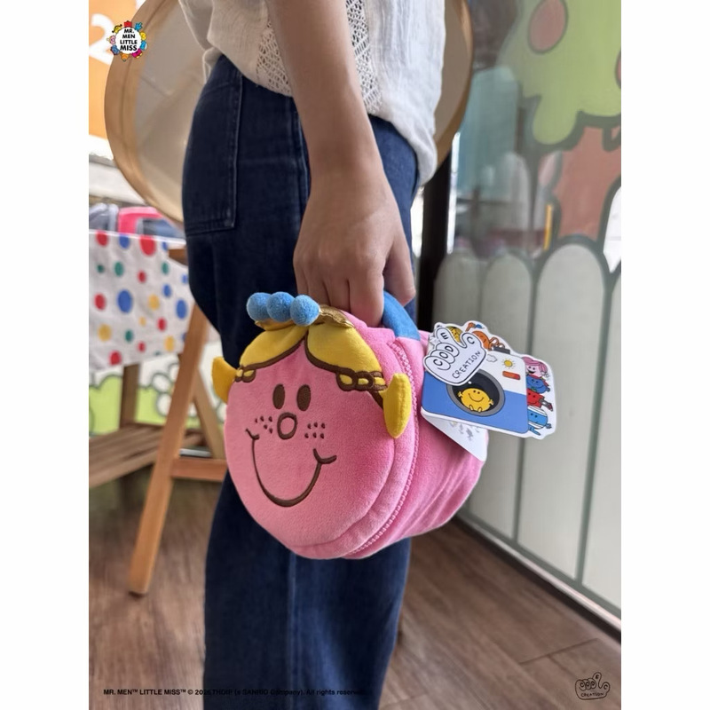 Authentic Thai Product (Mr.Men and Little Miss) Portable Cosmetic Bag, Hand-Held Jewelry Bag, Plush Bag Authentic Thai Product (Mr.Men and Little Miss) Portable Cosmetic Bag, Hand-Held Jewelry Bag, Plush Bag