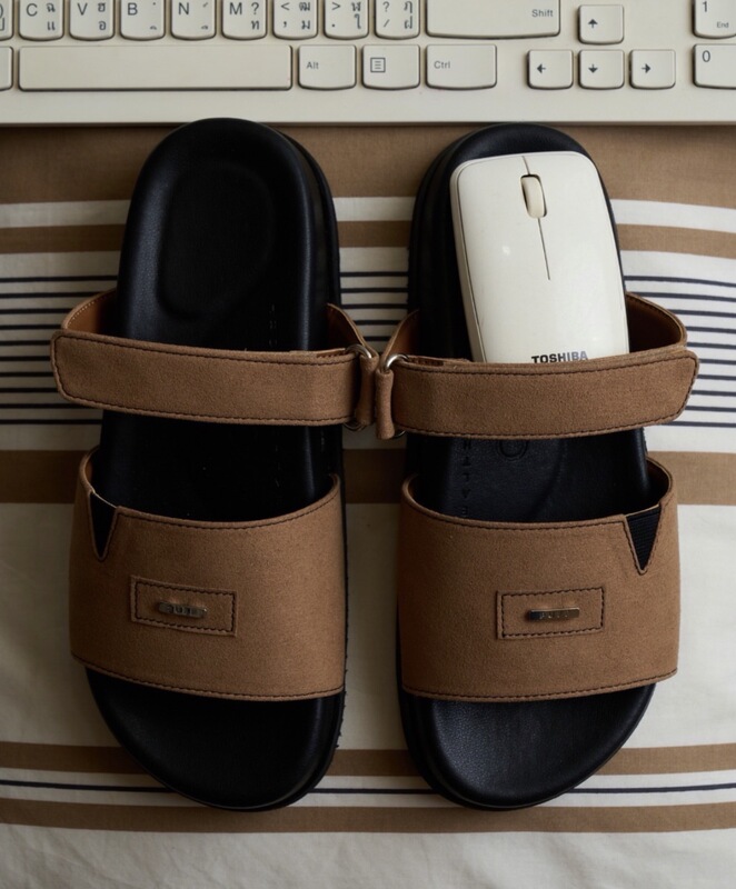 Puff Shoes Genuine New Thai Trendy Brand New Couple Slippers Flat Slippers Rubber Sole Not Stuffy on Feet