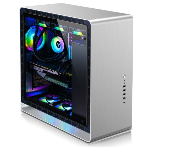 Jothber JONSBO UMX6 silver host shell aluminium alloy 360 cold drain EATX motherboard multi-hard disc position