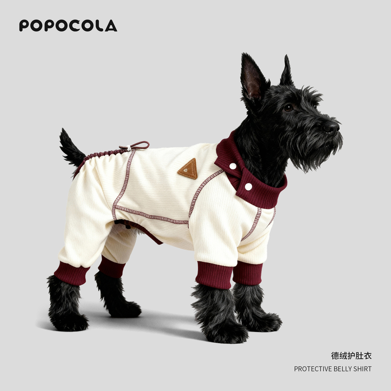 Small Dog Four-Legged Clothing, Spring and Autumn Style, Spring Clothing, German Velvet Belly-Protecting Clothing, Teddy, Bichon, Schnauzer, Small Dog Belly-Covering Clothing