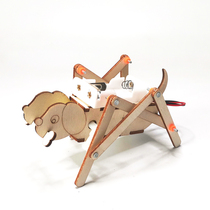 diy technology small production small invention mechanical dog children science experiment toy equipment handmade material package