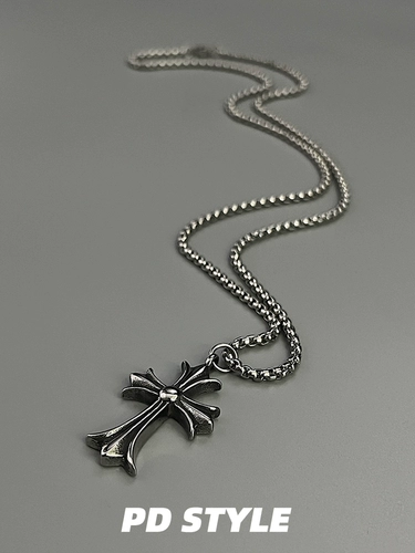 Ретро ожерелье подходит для мужчин и женщин, подвеска из нержавеющей стали, европейский стиль, изысканный стиль, не выцветает