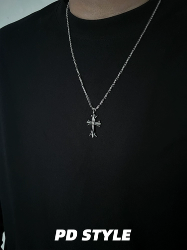 Ретро ожерелье подходит для мужчин и женщин, подвеска из нержавеющей стали, европейский стиль, изысканный стиль, не выцветает