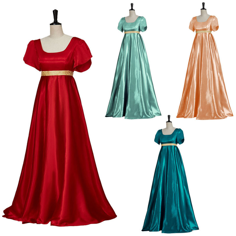 Nordic Anime Century Satin Retro Victorian Ball Empire Waist Dress Ethnic Costume/Stage Outfit Nordic Anime Century Satin Retro Victorian Ball Empire Waist Dress Ethnic Costume/Stage Outfit