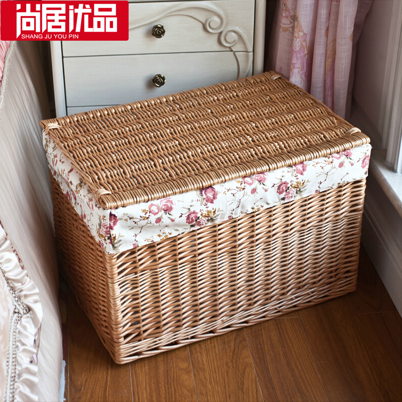Shangju Superior Storage Box Large With A Lid Wicker Wardrobe