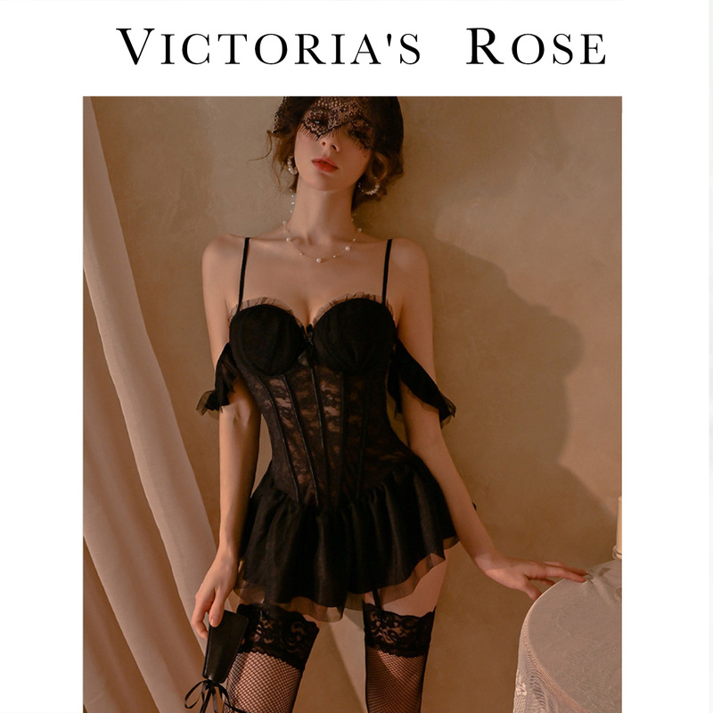 Victoria Sexy Lingerie for Women with Small Breasts, Pure Lust Style, Seductive Abstinence Style, Bunny Girl Uniform, Erotic Lingerie